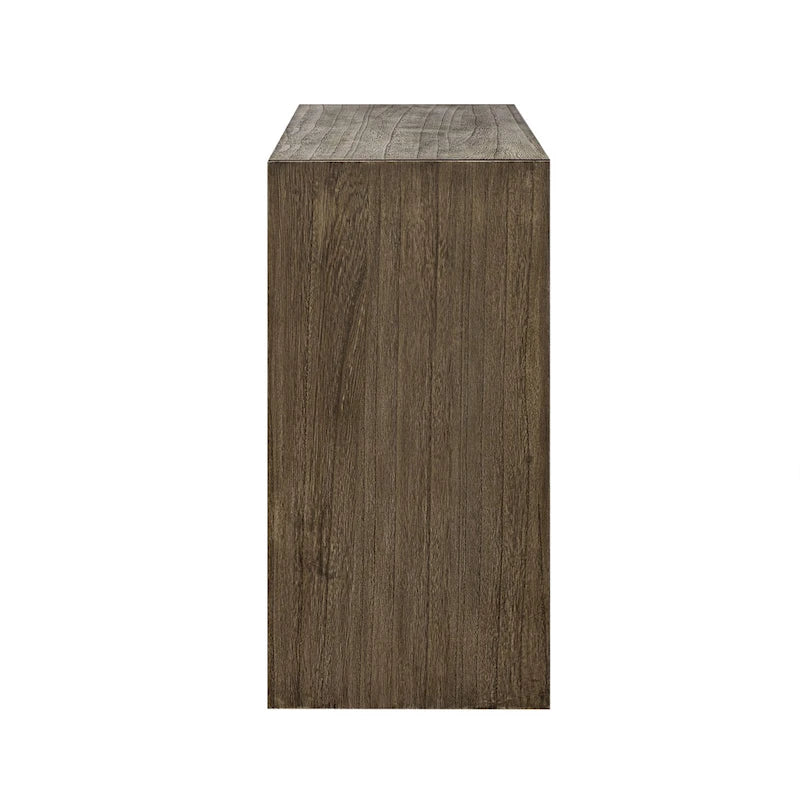 Console de style moderne en placage de bois massif de paulownia, convient pour le hall d'entrée, le salon ou l'entrée.