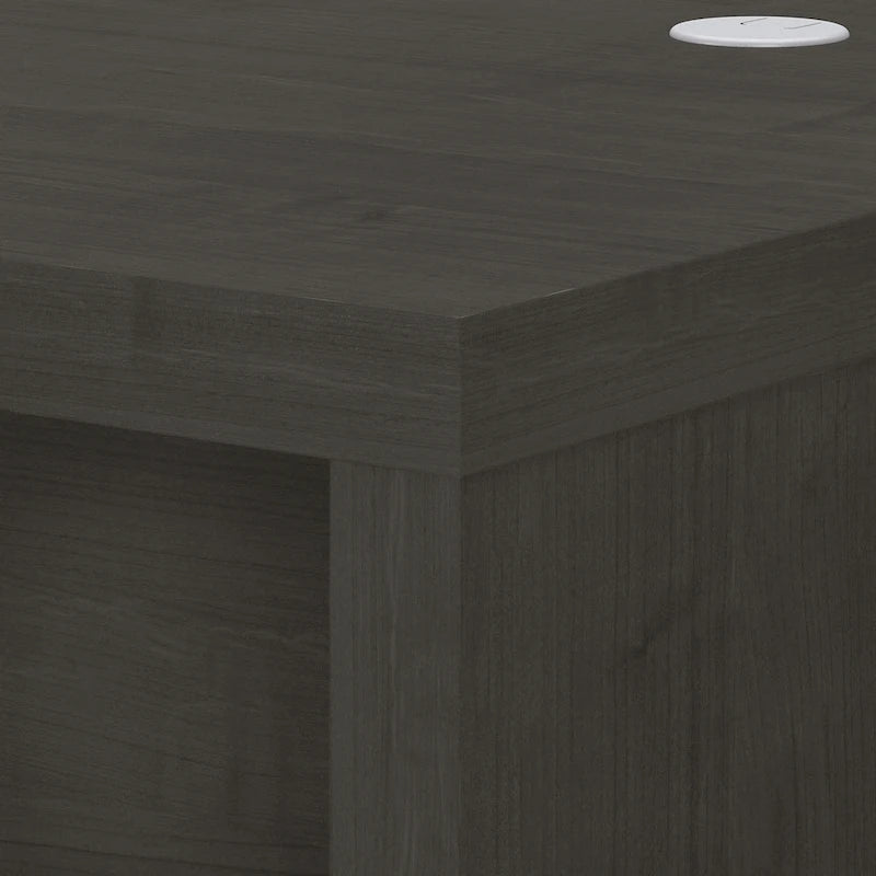 Bureau d'angle – Crédence de 60 po de large avec retour de 36 po de large