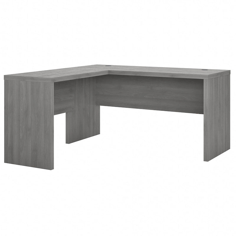 Bureau d'angle – Crédence de 60 po de large avec retour de 36 po de large
