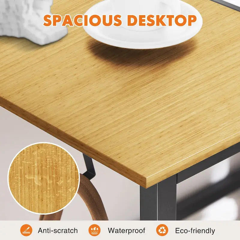 Bureau d'ordinateur moderne avec sac de rangement et support pour casque pour chambres à coucher et coins d'étude ou petits bureaux à domicile