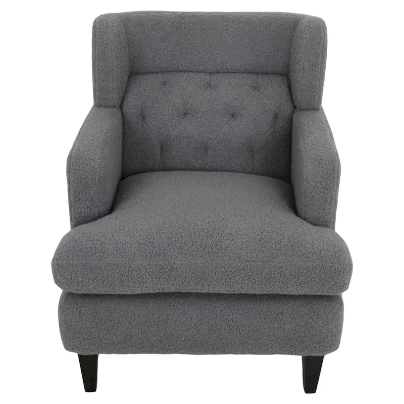 Fauteuil d'appoint capitonné pour salon et chambre à coucher
