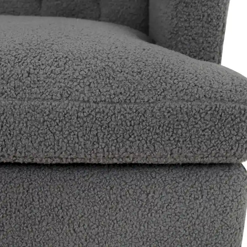 Fauteuil d'appoint capitonné pour salon et chambre à coucher