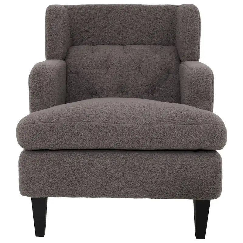 Fauteuil d'appoint capitonné pour salon et chambre à coucher