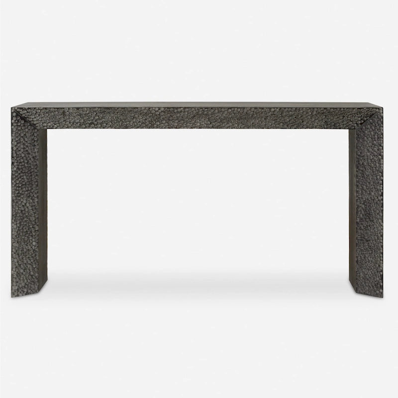 Console de 62 pouces en placage d'orme