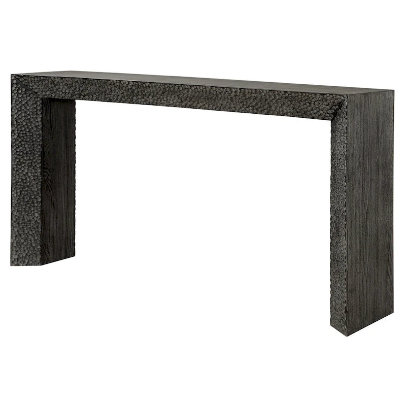 Console de 62 pouces en placage d'orme