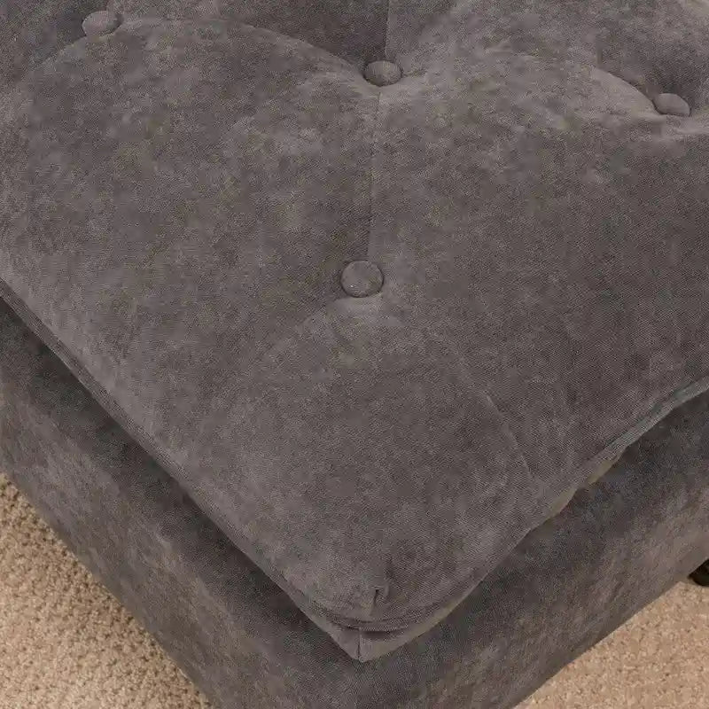 Pouffe en tissu touffeté Jeremy par Christopher Knight Home