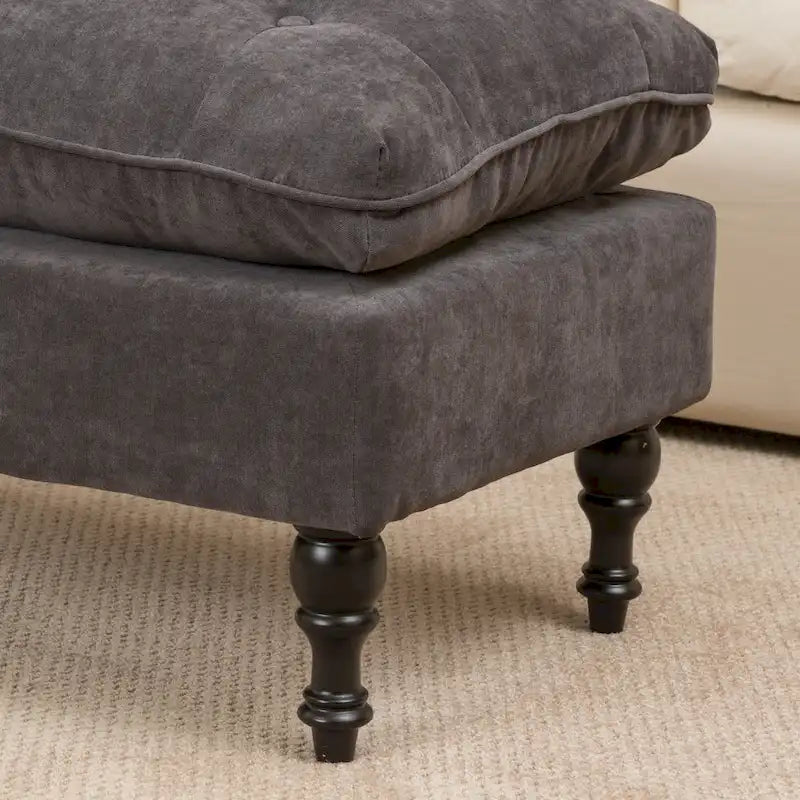 Pouffe en tissu touffeté Jeremy par Christopher Knight Home