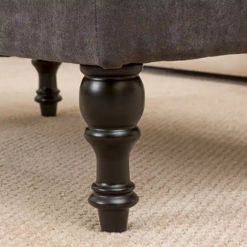 Pouffe en tissu touffeté Jeremy par Christopher Knight Home