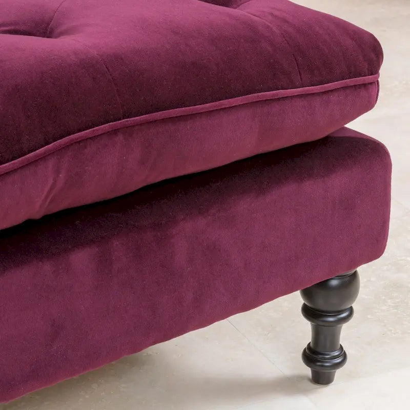 Pouffe en tissu touffeté Jeremy par Christopher Knight Home