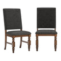Chaises de salle à manger tapissées Lubeck à têtes de clous (Lot de 2)
