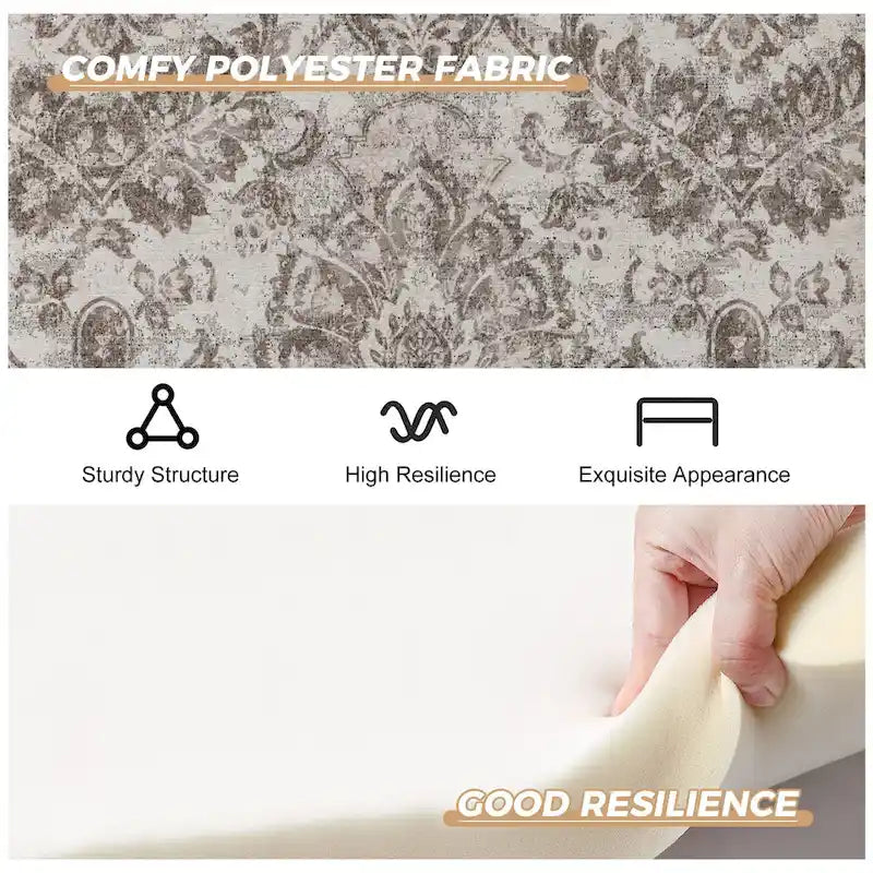 Fauteuil à oreilles traditionnel avec pieds en bois massif, lot de 2