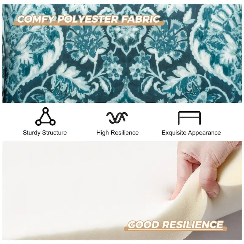 Fauteuil à oreilles traditionnel avec pieds en bois massif, lot de 2