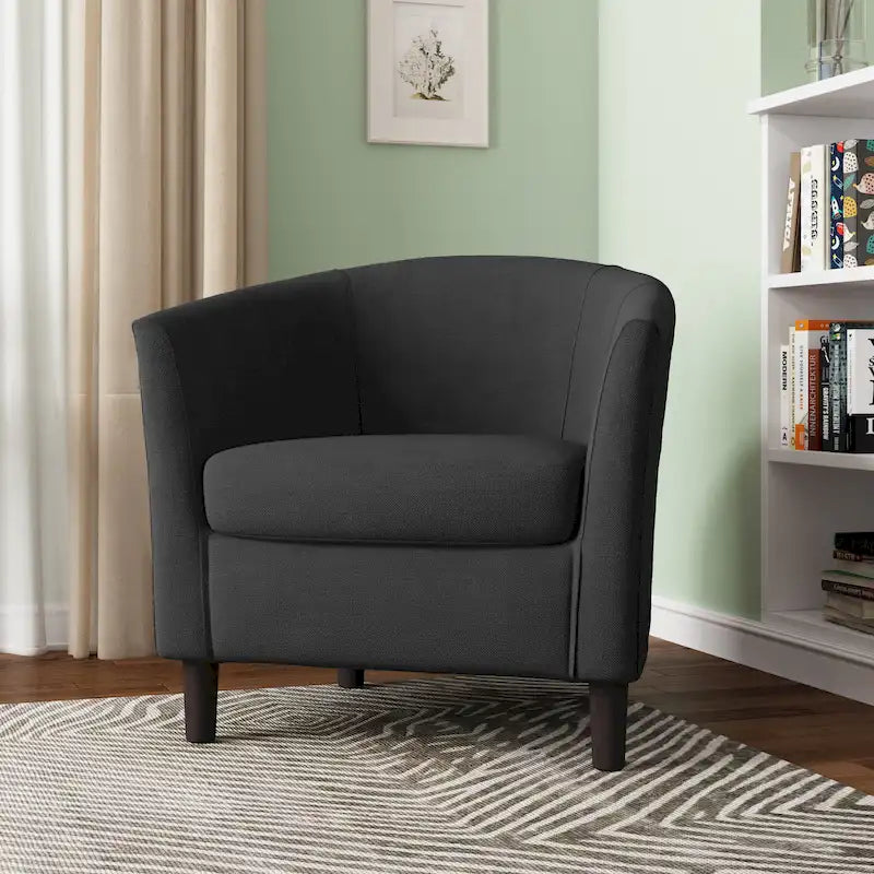 Fauteuil d'appoint moderne, fauteuil crapaud rembourré