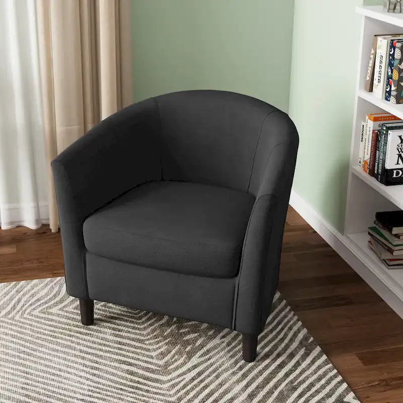 Fauteuil d'appoint moderne, fauteuil crapaud rembourré