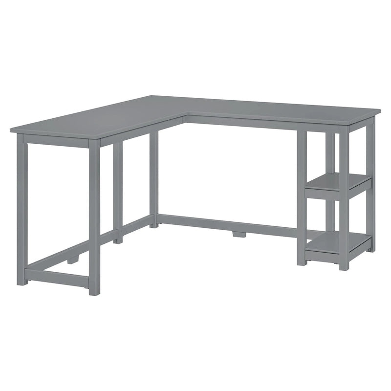 Bureau d'angle pour enfants avec étagères