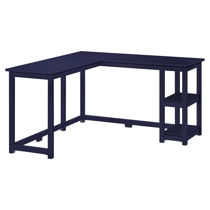 Bureau d'angle pour enfants avec étagères