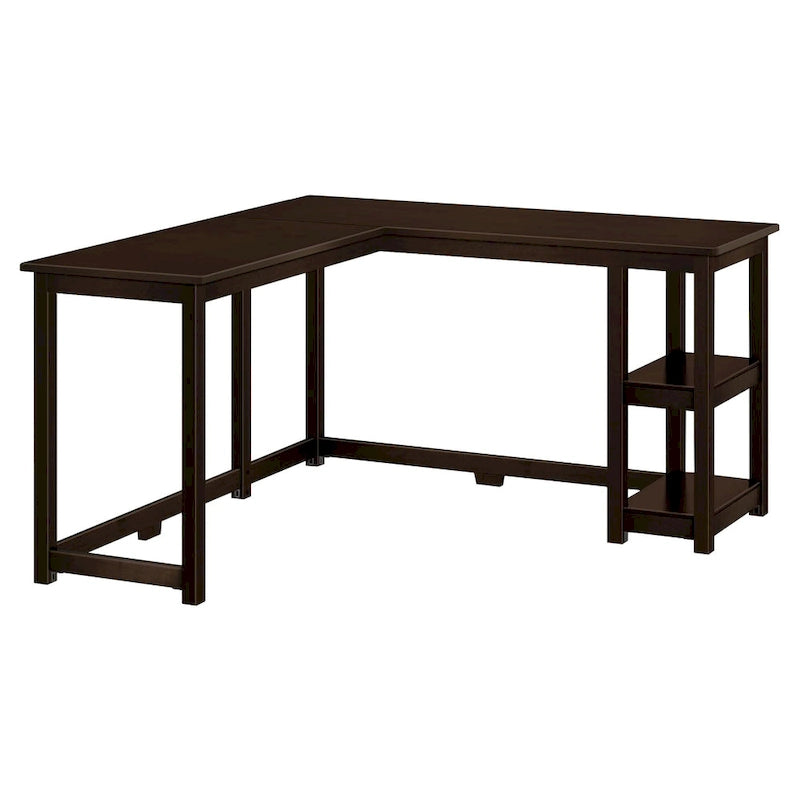 Bureau d'angle pour enfants avec étagères