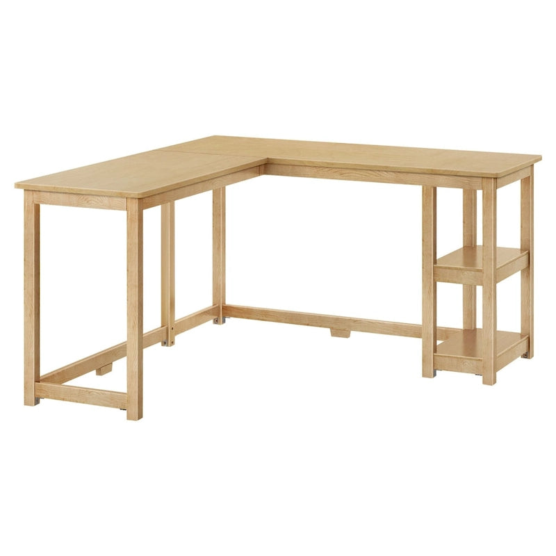 Bureau d'angle pour enfants avec étagères