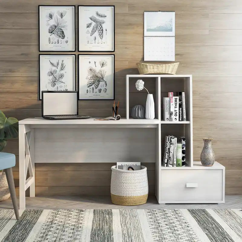 Bureau d'ordinateur Jessica Modern 70 pouces avec ports USB par Furniture of America