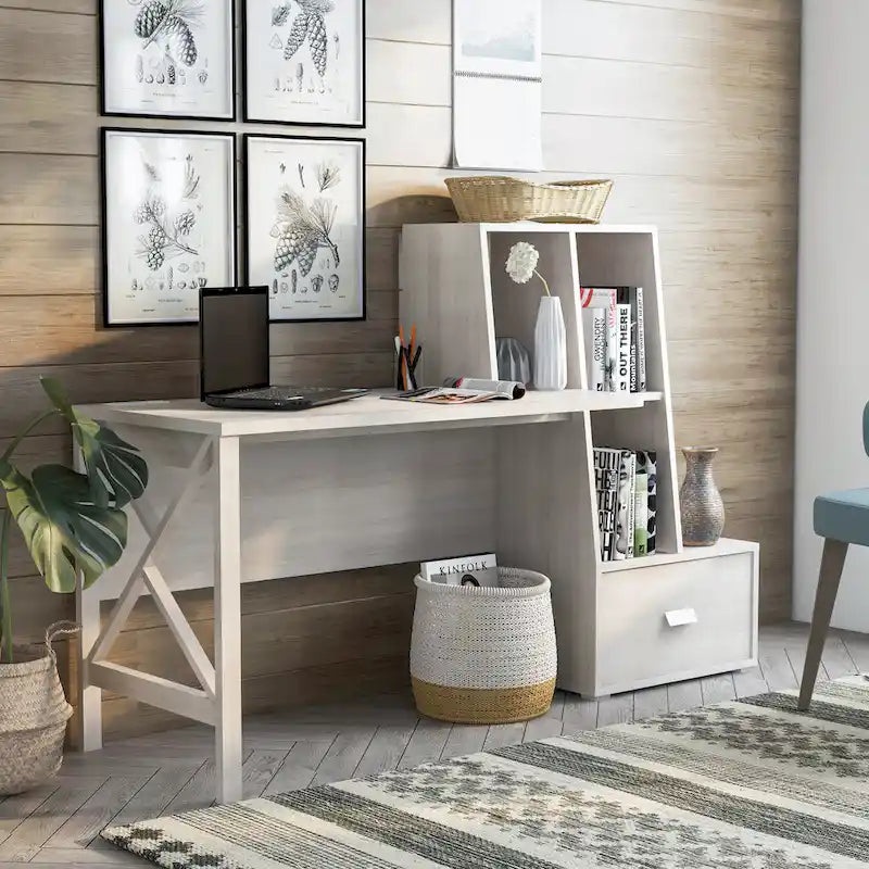 Bureau d'ordinateur Jessica Modern 70 pouces avec ports USB par Furniture of America