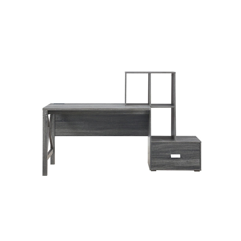 Bureau d'ordinateur Jessica Modern 70 pouces avec ports USB par Furniture of America