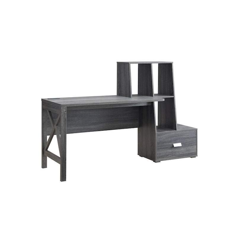 Bureau d'ordinateur Jessica Modern 70 pouces avec ports USB par Furniture of America