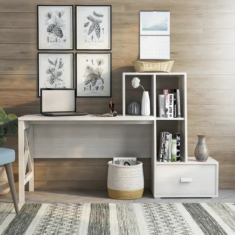 Bureau d'ordinateur Jessica Modern 70 pouces avec ports USB par Furniture of America