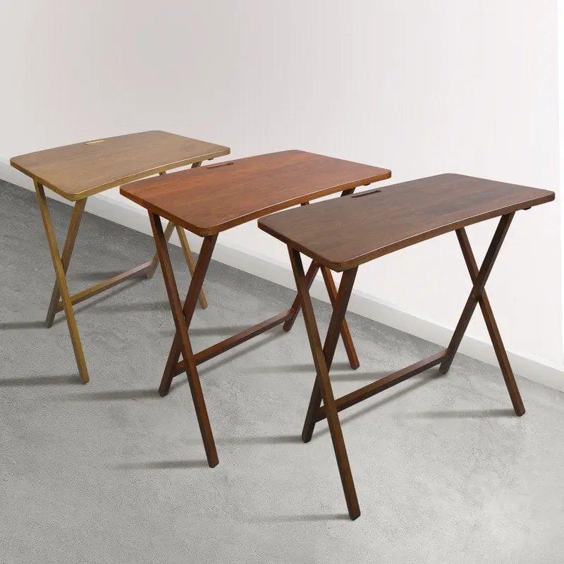 Table plateau TV pliable Goosefoot en bois massif