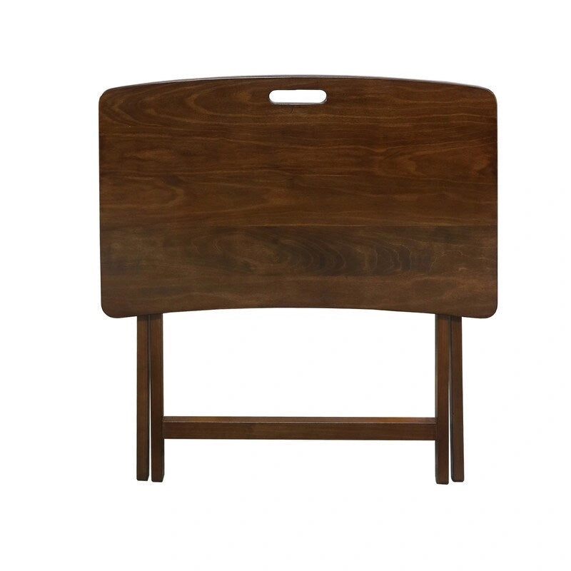 Table plateau TV pliable Goosefoot en bois massif