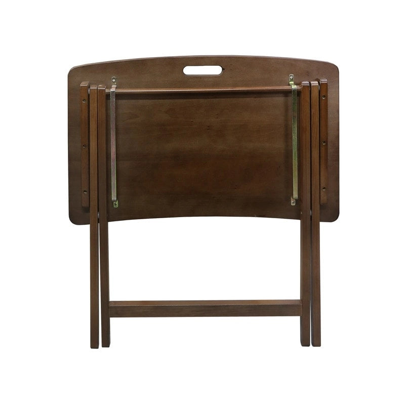 Table plateau TV pliable Goosefoot en bois massif