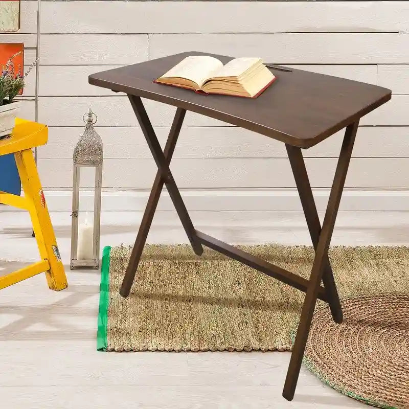 Table plateau TV pliable Goosefoot en bois massif