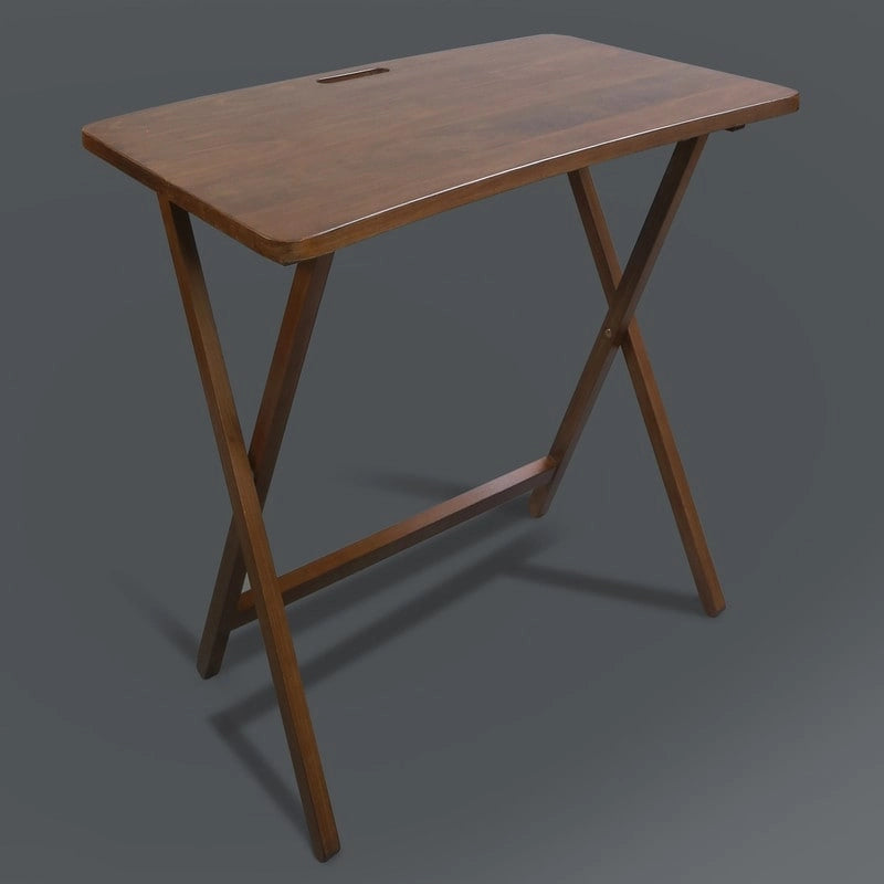Table plateau TV pliable Goosefoot en bois massif