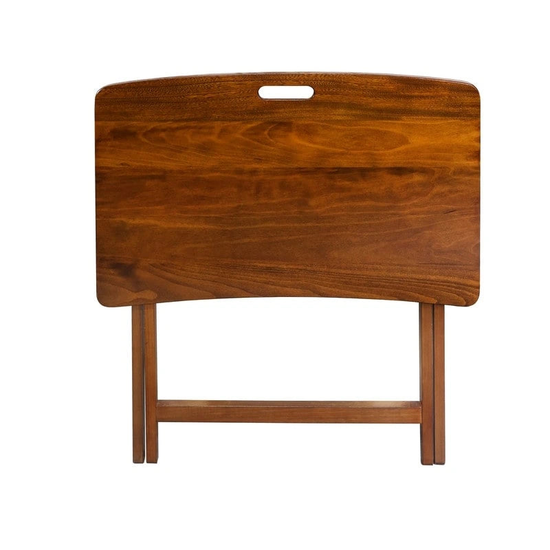 Table plateau TV pliable Goosefoot en bois massif