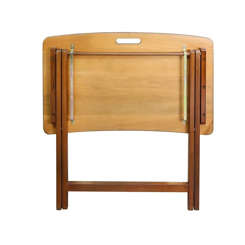 Table plateau TV pliable Goosefoot en bois massif