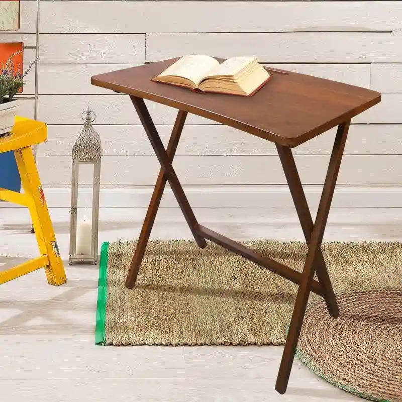 Table plateau TV pliable Goosefoot en bois massif