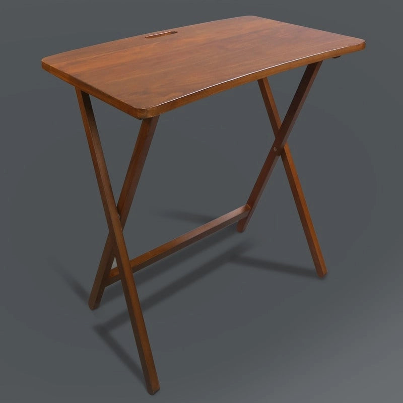 Table plateau TV pliable Goosefoot en bois massif