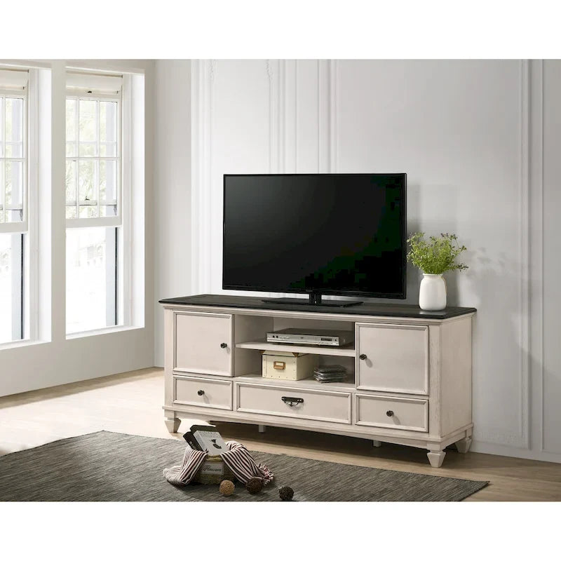 Chambre à coucher 6 pièces Roseanne couleur crème et marron