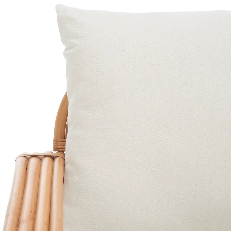 Fauteuil d'appoint en rotin avec coussin - 76,2 L x 83,8 P x 73,7 H cm