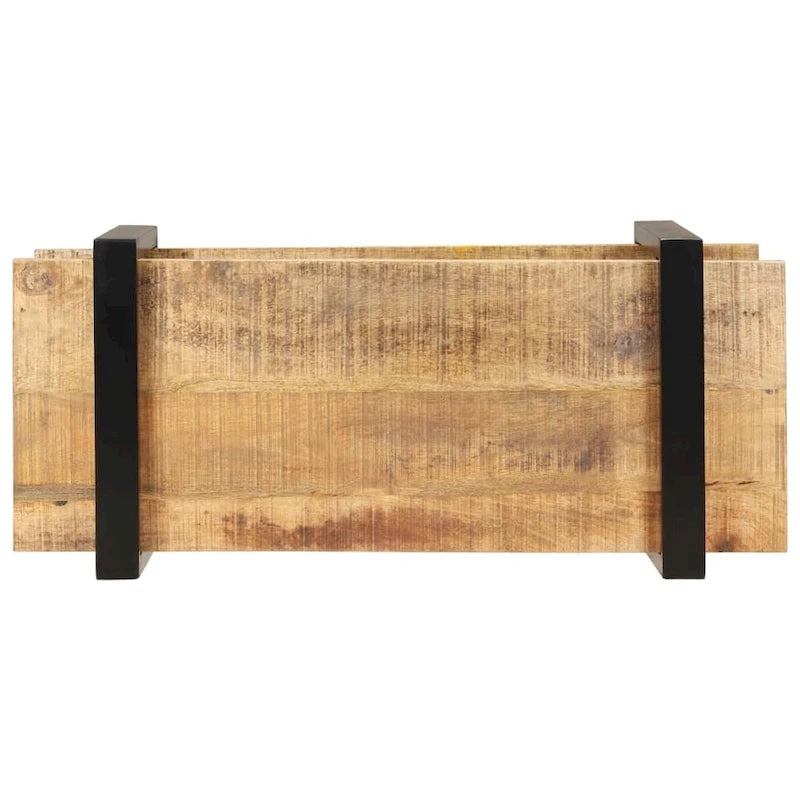 Meuble TV 35,4x15,7x15,7 Bois de manguier brut