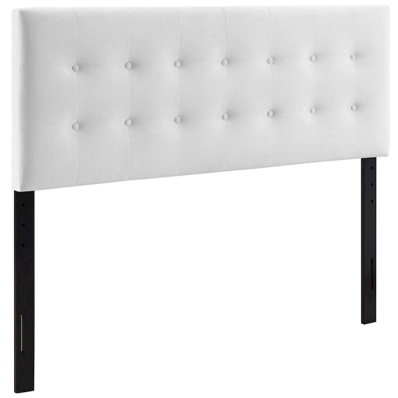 Tête de lit capitonnée en velours Grand lit