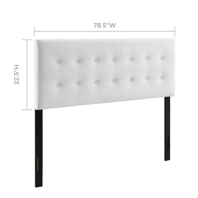 Tête de lit capitonnée en velours Grand lit