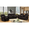Finley Leather Gel 3-Piece Living Room Reclining Sofa Set