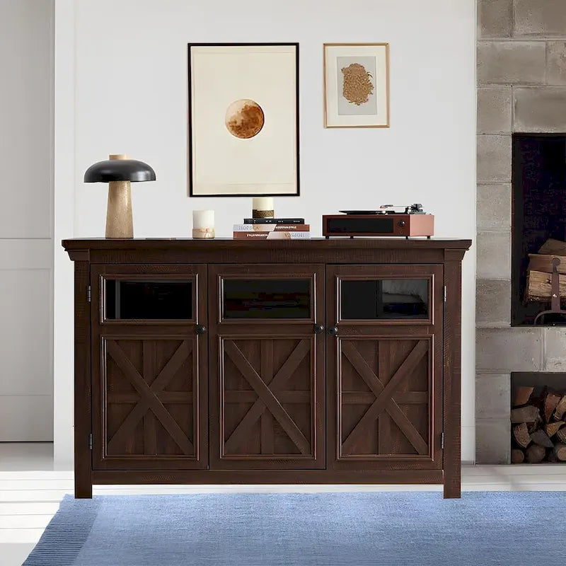 Grand buffet 3 portes, buffet de bar à vin, buffet de table, bar à café, bar à vin