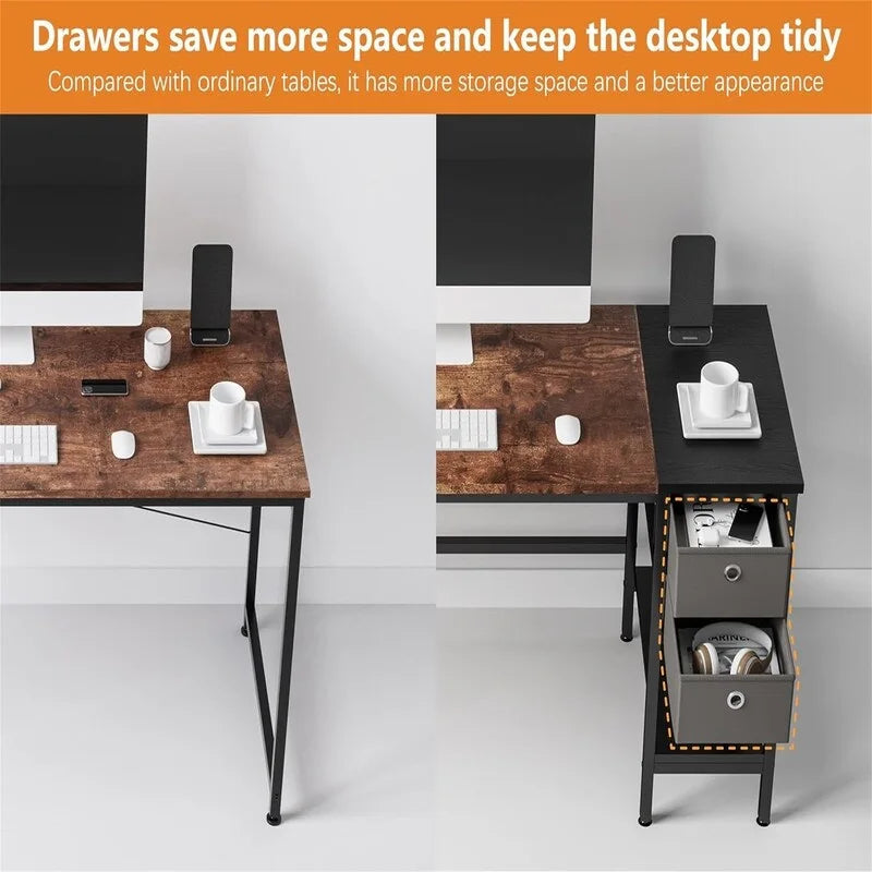 Bureau informatique avec tiroirs 47 Bureaux d'étude et d'écriture