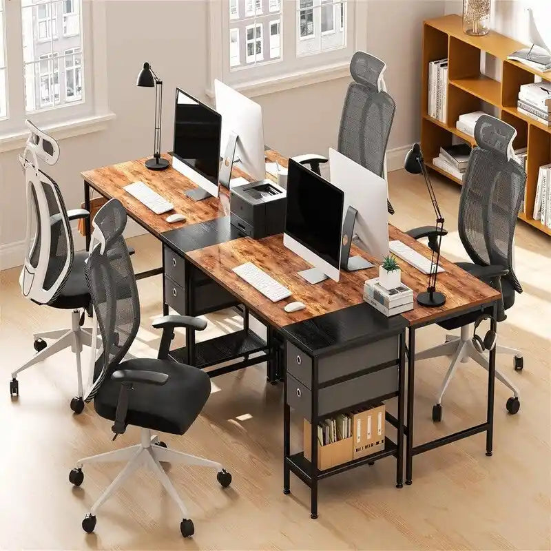 Bureau informatique avec tiroirs 47 Bureaux d'étude et d'écriture